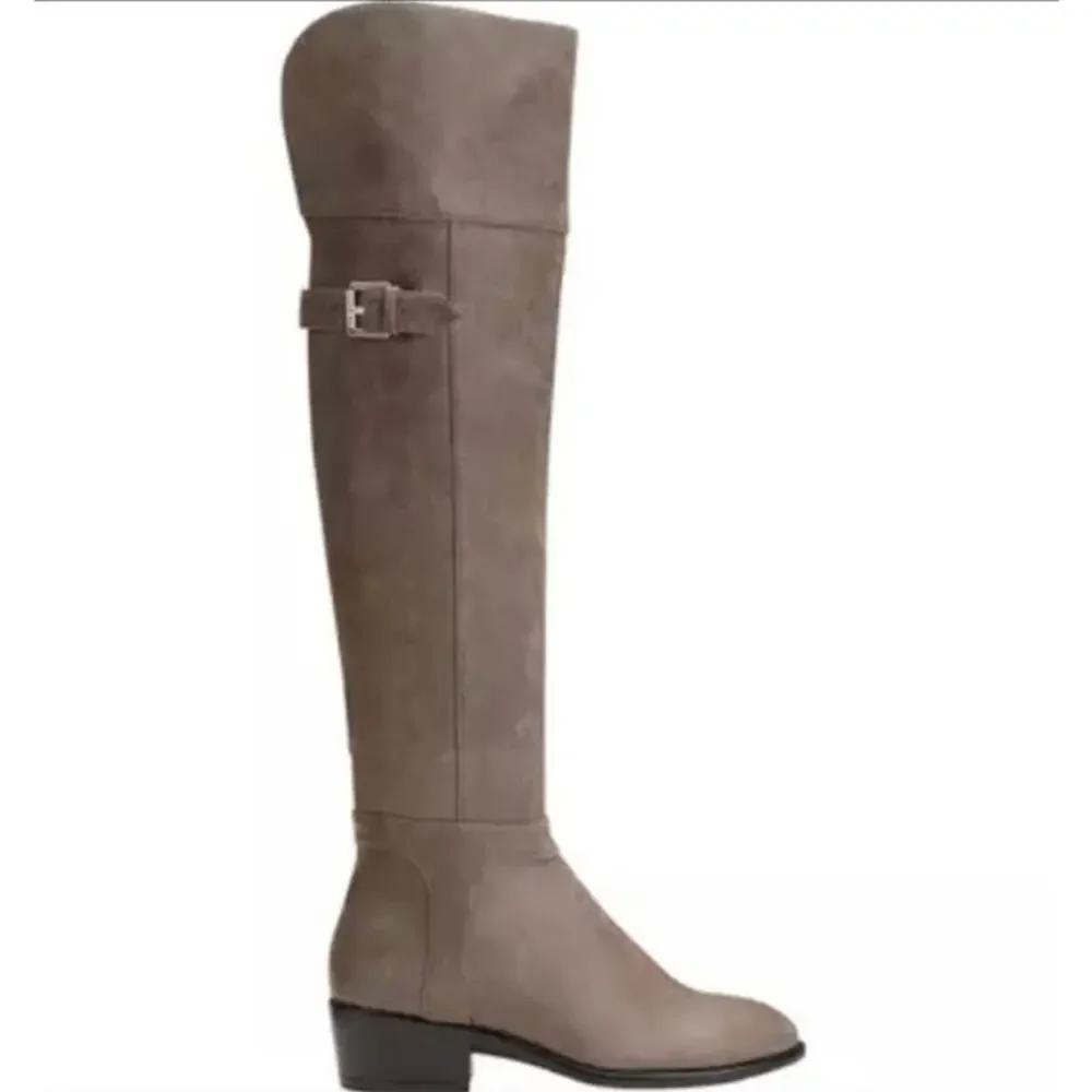 Aerosoles Mysterious Over Knee Boots 9.5 NWOT Tall Knee High OTK Grey Equestrian